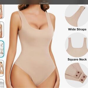 Tummy Control Bodysuits Sexy Slimming . Square Neck Bodysuits, size XL . New.